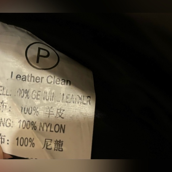 Black Textured Leather Jacket - Picture 4 of 5